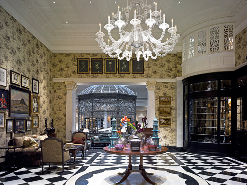 The Savoy, Boodels Jewellery Lalique Crystal Chandeliar